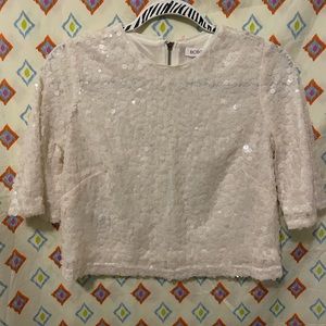 Sequin crop top